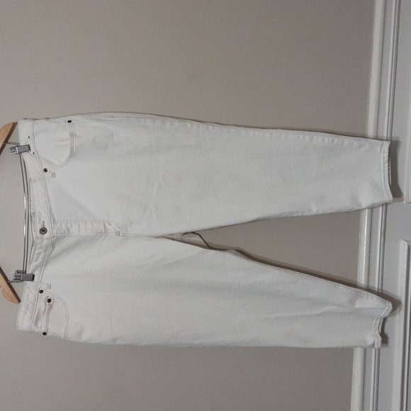 Abercrombie and Fitch jean women off-white mom high rise curve 22S casual Y2k - Picture 2 of 9
